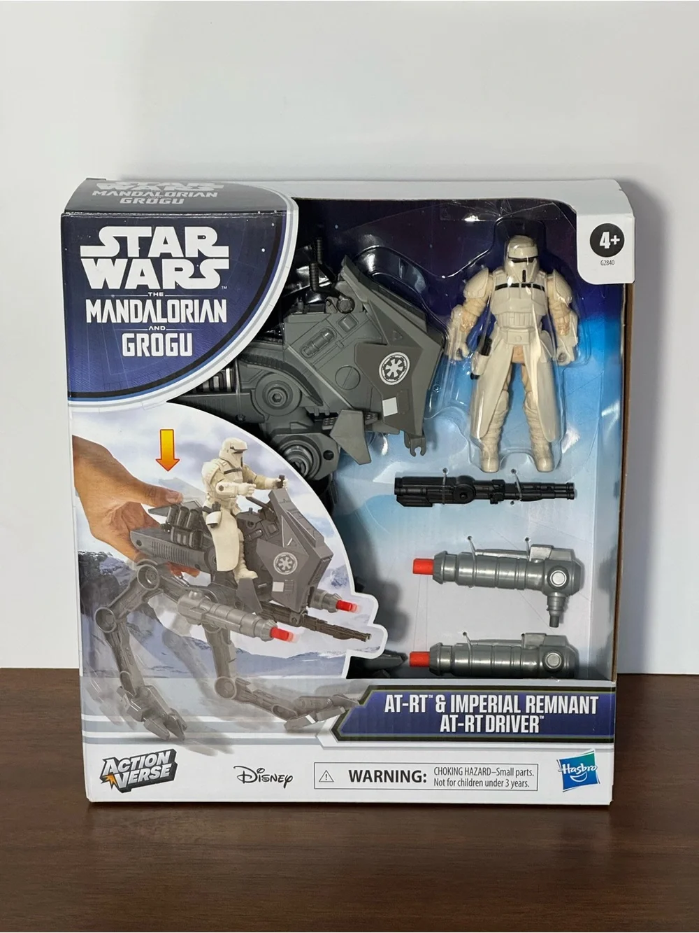 Star Wars ActionVerse AT-RT Imperial Remnant Driver Vehicle Figure Disney Hasbro